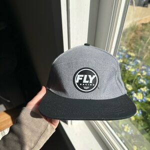 Fly Racing gray & black hat